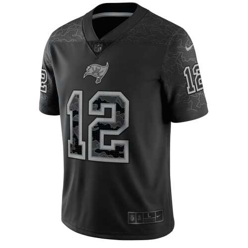 Men's Tom Brady #12 Tampa Bay Buccaners Nike Reflective RFLCTV Limited NFL Jersey