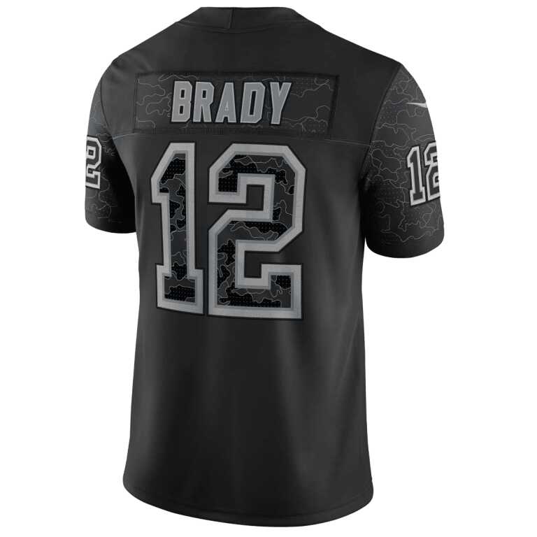 Men's Tom Brady #12 Tampa Bay Buccaners Nike Reflective RFLCTV Limited NFL Jersey - Image 3