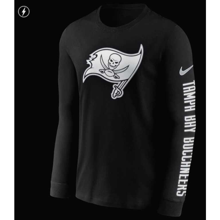 Men's Tampa Bay Buccaneers Nike RFLCTV Name and Logo T-Shirt - Image 2