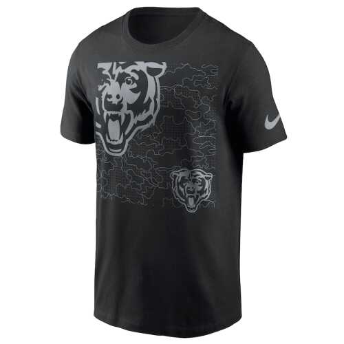 Men's Men's Nike Black Chicago Bears RFLCTV T-Shirt