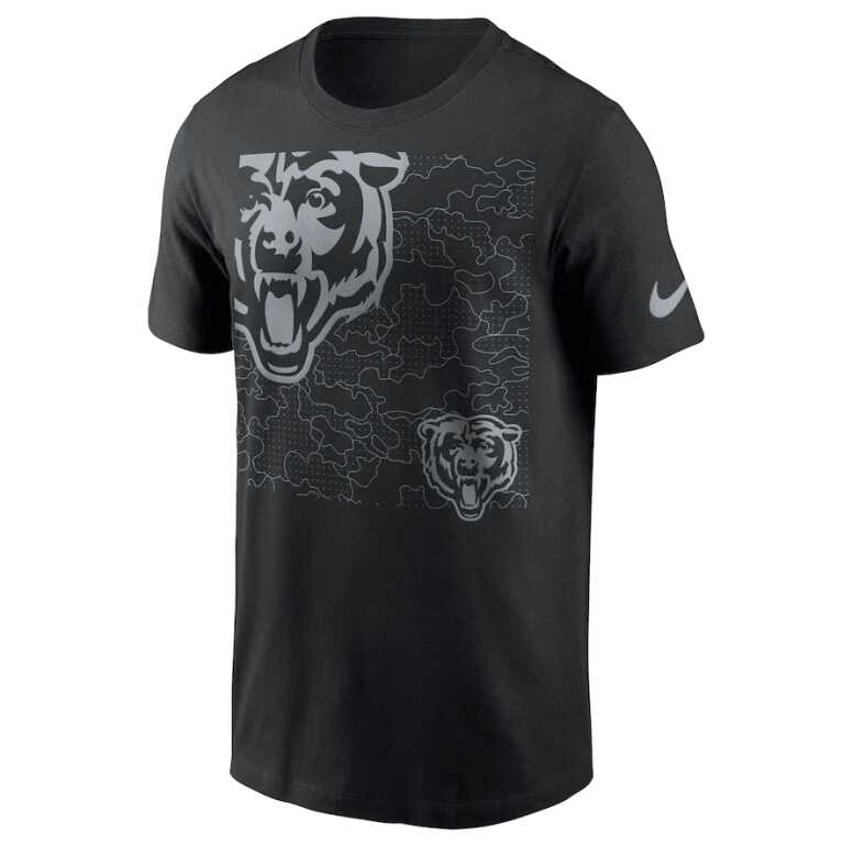 Men's Men's Nike Black Chicago Bears RFLCTV T-Shirt