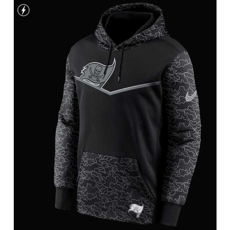 Men's Tampa Bay Bucanners Reflective RFLCTV Nike Therma-FIT NFL Hoodie - Image 2