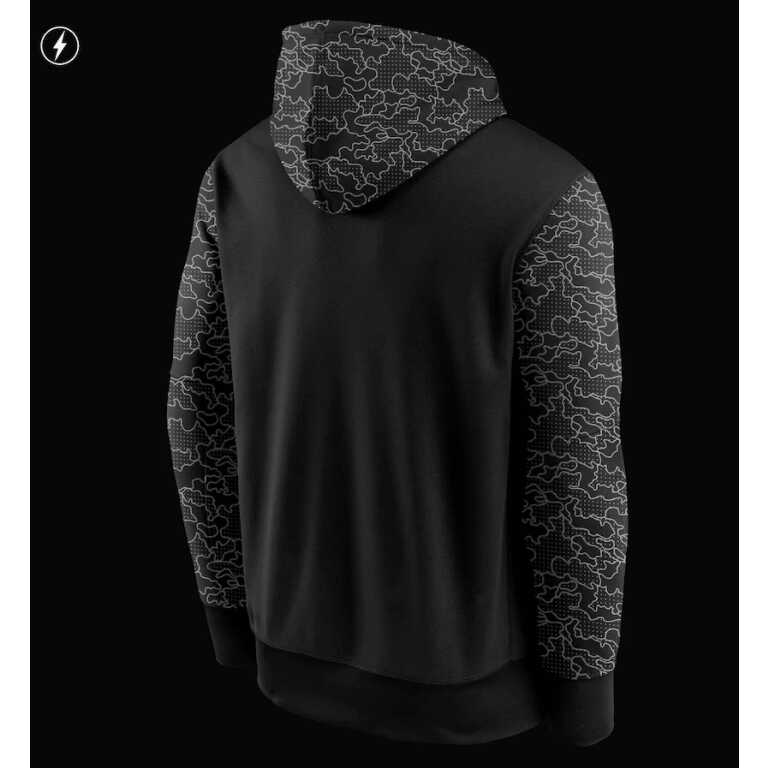 Men's Las Vegas Raiders Reflective RFLCTV Nike Therma-FIT NFL Hoodie - Image 4