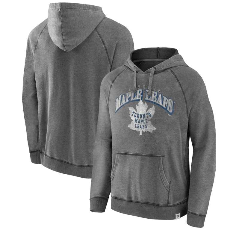 Men's Toronto Maple Leafs Fanatics Branded Vintage Broken Ice Pullover Hoodie - Image 3