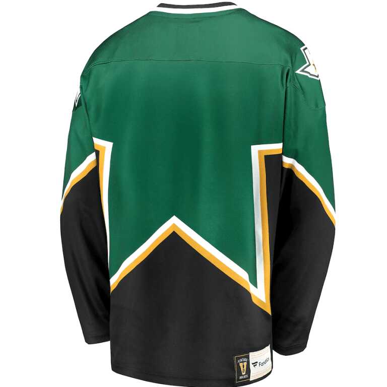 Men's Dallas Stars Fanatics Branded Vintage Breakaway Jersey 2003-2006 - Image 2