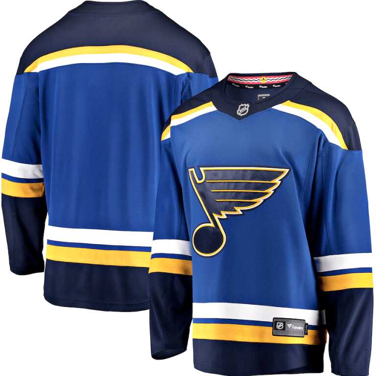 Men's St. Louis Blues Fanatics Branded Breakaway Home Jersey - Image 3