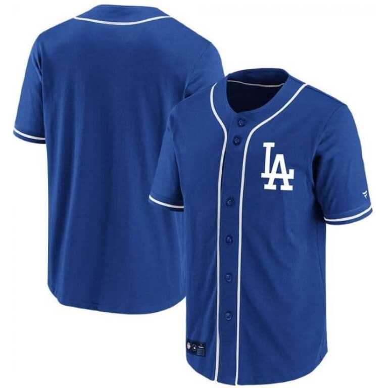 Men's Fanatics Branded Los Angeles Dodgers MLB Franchise Polymesh Supporters Jersey - Image 3