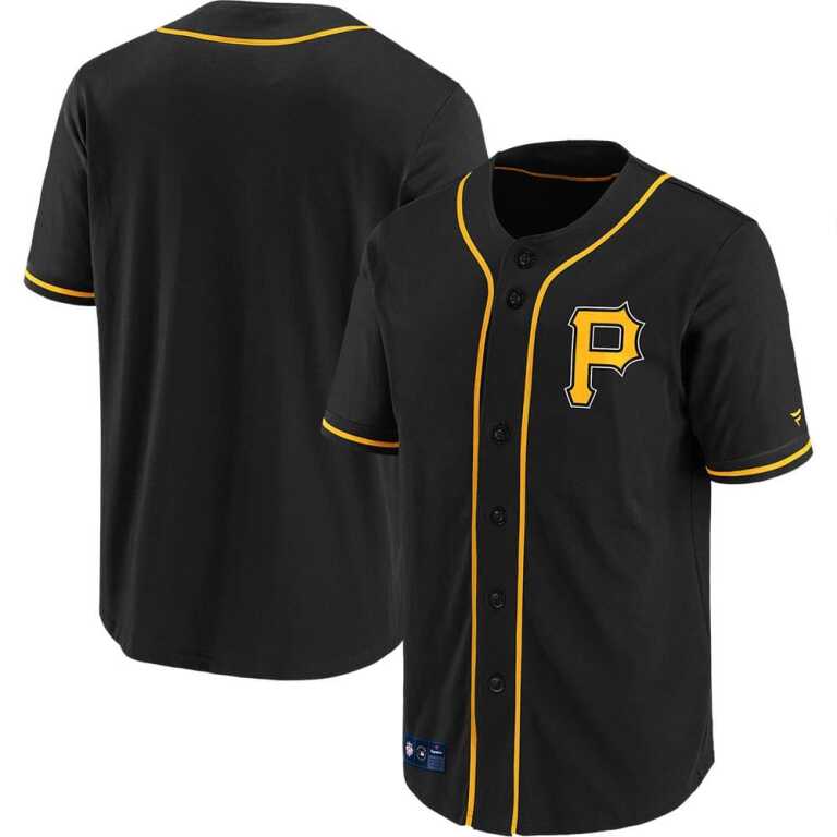 Men's Fanatics Branded Pittsburgh Pirates MLB Franchise Polymesh Supporters Jersey - Image 3