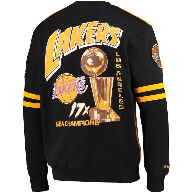 Mitchell & Ness Los Angeles Lakers NBA All Over Crew 2.0 - Image 2
