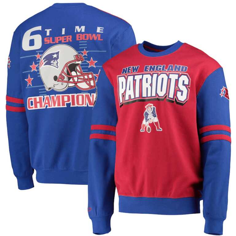 Mitchell & Ness New England Patriots NBA All Over Crew 2.0 - Image 3