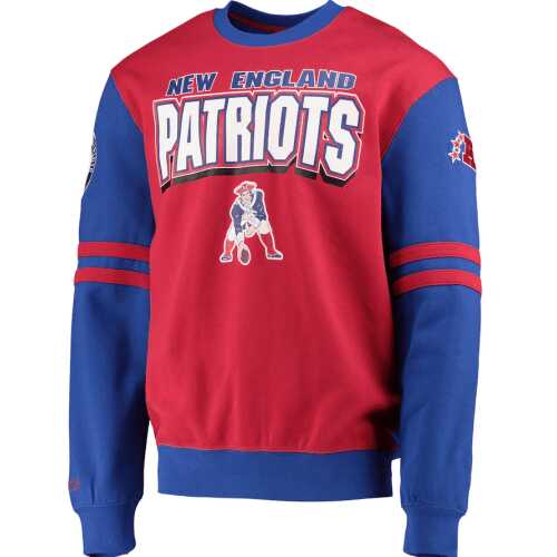 Mitchell & Ness New England Patriots NBA All Over Crew 2.0
