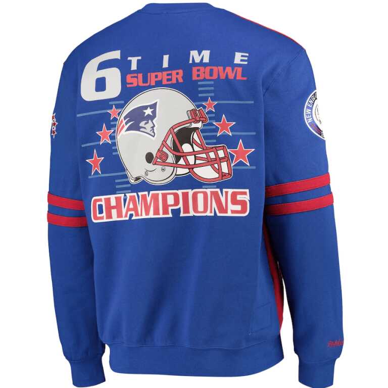 Mitchell & Ness New England Patriots NBA All Over Crew 2.0 - Image 2