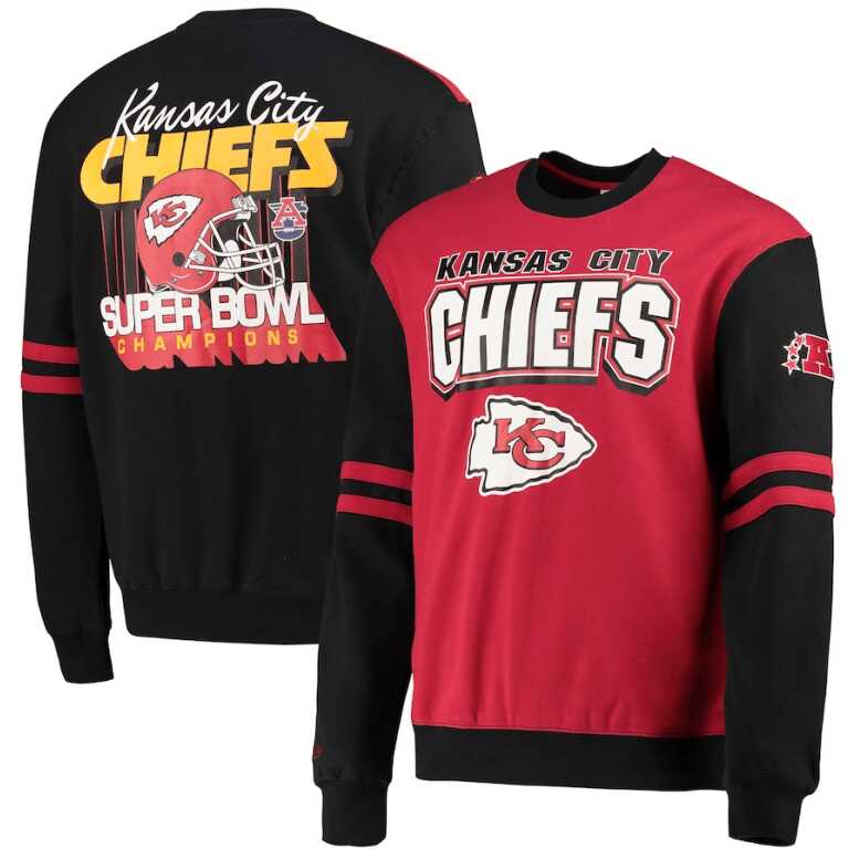 Mitchell & Ness Kansas City Chiefs NBA All Over Crew 2.0 - Image 3