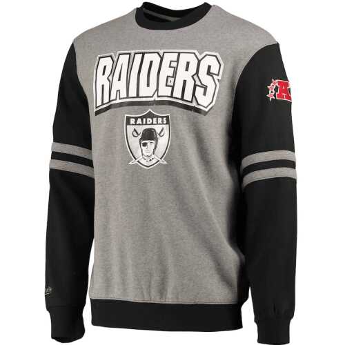 Mitchell & Ness Oakland Raiders NBA All Over Crew 2.0