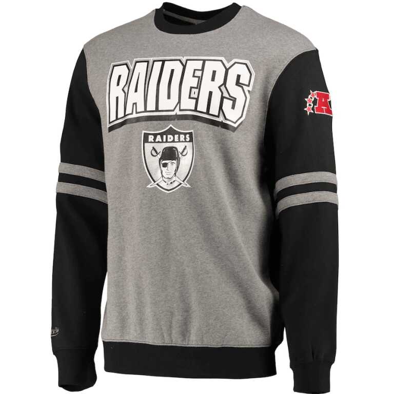 Mitchell & Ness Oakland Raiders NBA All Over Crew 2.0