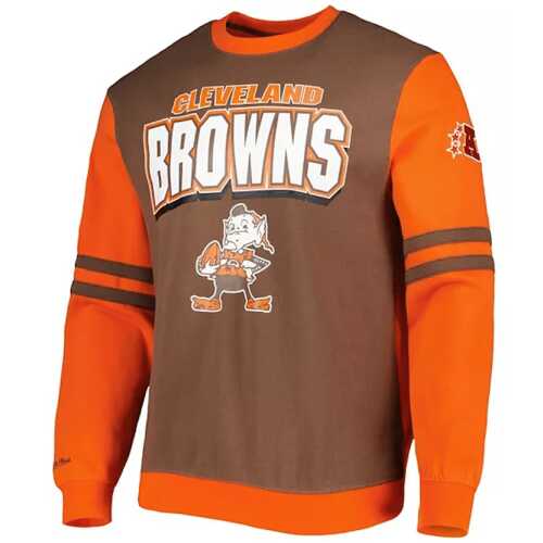 Mitchell & Ness  Cleveland Browns NBA All Over Crew 2.0
