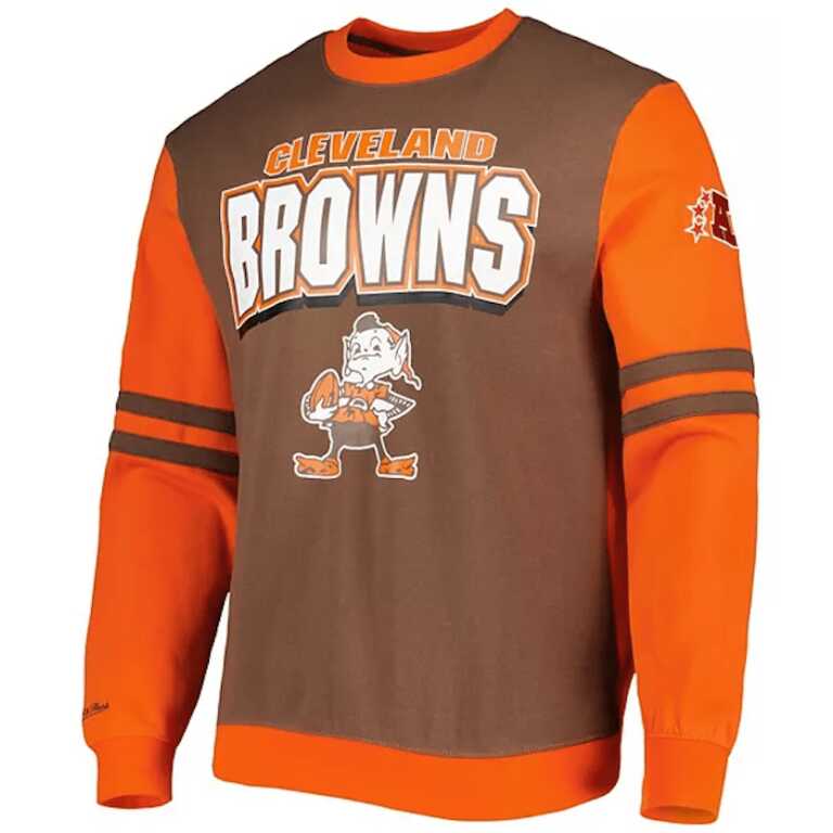 Mitchell & Ness  Cleveland Browns NBA All Over Crew 2.0