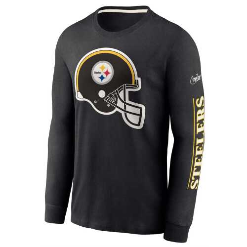 Men's Nike Pittsburgh Steelers Fashion Tri-Blend Long Sleeve T-Shirt