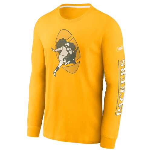 Men's Nike Green Bay Packers Fashion Tri-Blend Long Sleeve T-Shirt