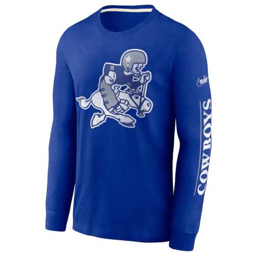 Men's Nike Dallas Cowboys Fashion Tri-Blend Long Sleeve T-Shirt