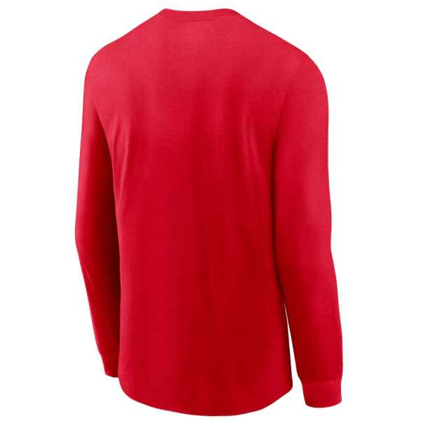 Men's Nike New England Patriots Fashion Tri-Blend Long Sleeve T-Shirt - Image 3