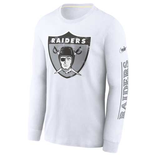 Men's Nike Las Vegas Raiders Fashion Tri-Blend Long Sleeve T-Shirt