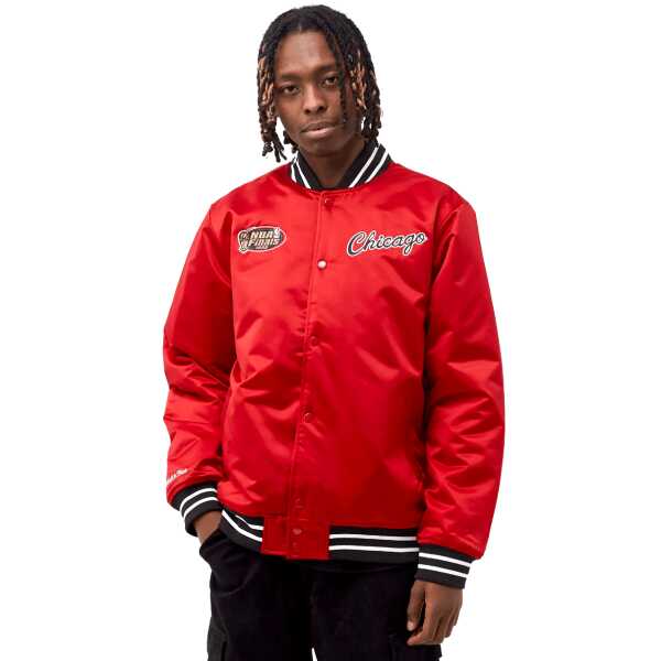 MITCHELL & NESS CHICAGO BULLS HEAVYWEIGHT SATIN JACKET