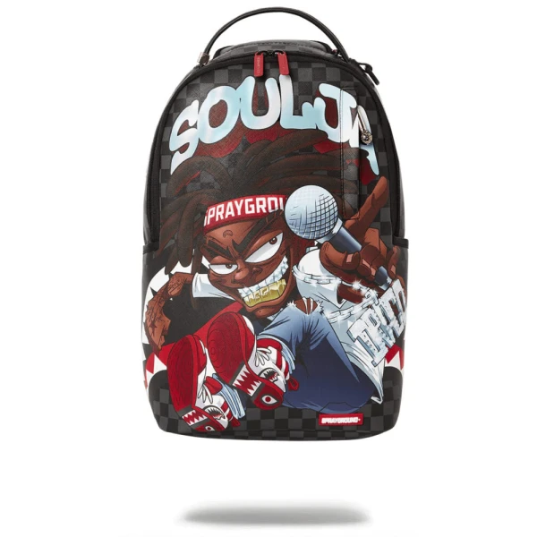 MOCHILA SPRAYGROUND SOULJA BOY ON THE RUN BACKPACK NEGRO
