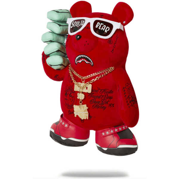 MOCHILA SPRAYGROUND SOULJA BOY BEAR BACKPACK ROJO - Image 3