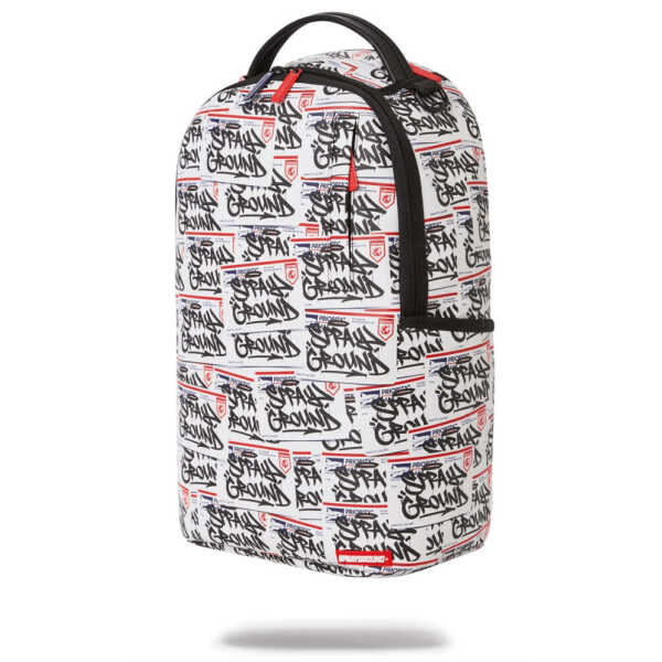 MOCHILA SPRAYGROUND HELLO MY NAME IS STICKERS BLANCO - Image 4