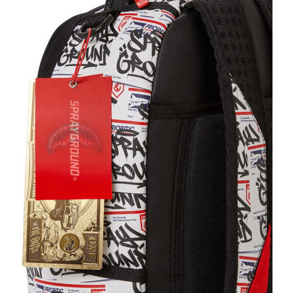 MOCHILA SPRAYGROUND HELLO MY NAME IS STICKERS BLANCO - Image 9