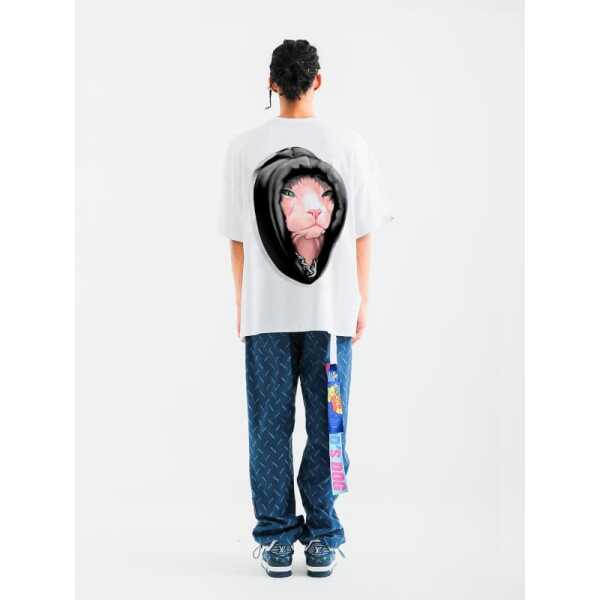 CAMISETA UNISEX MOD WAVE MOVEMENT OVERSIZED GATO EGIPCIO - Image 5