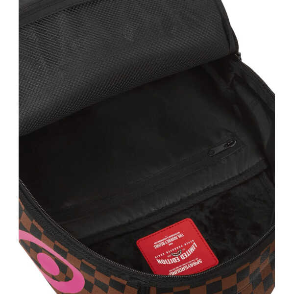 MOCHILA SPRAYGROUND PINK DRIP BROWN CHECK DLX BACKPACK - Image 4