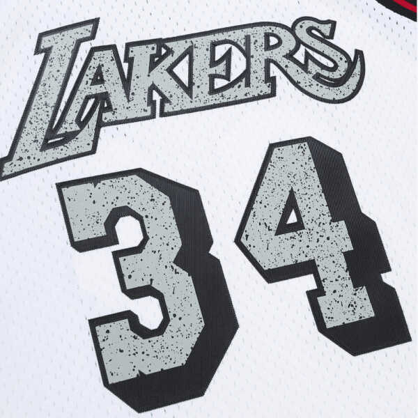 Men’s Mitchell & Ness Cracked Cement Swingman Shaquille O'Neal Los Angeles Lakers 1996-97 Jersey - Image 3