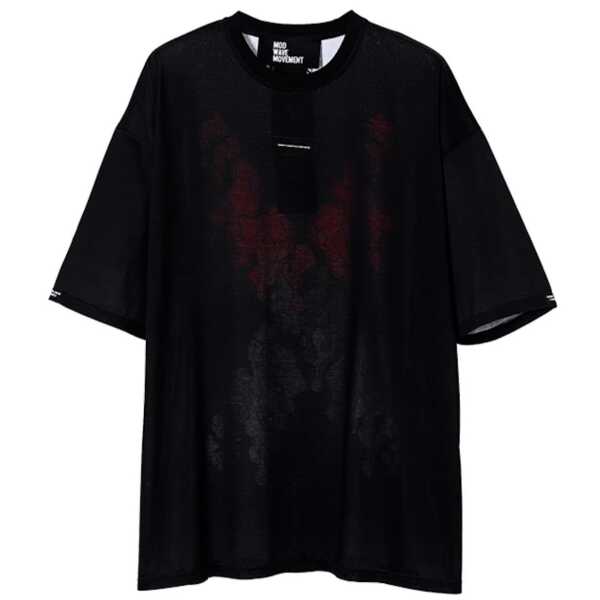 CAMISETA UNISEX MOD WAVE MOVEMENT OVERSIZED BLACK CAPSULE