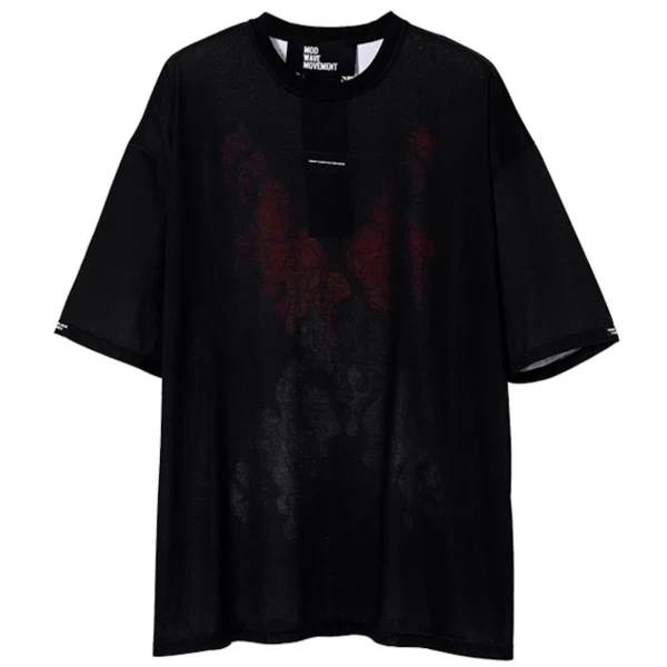 CAMISETA UNISEX MOD WAVE MOVEMENT OVERSIZED BLACK CAPSULE