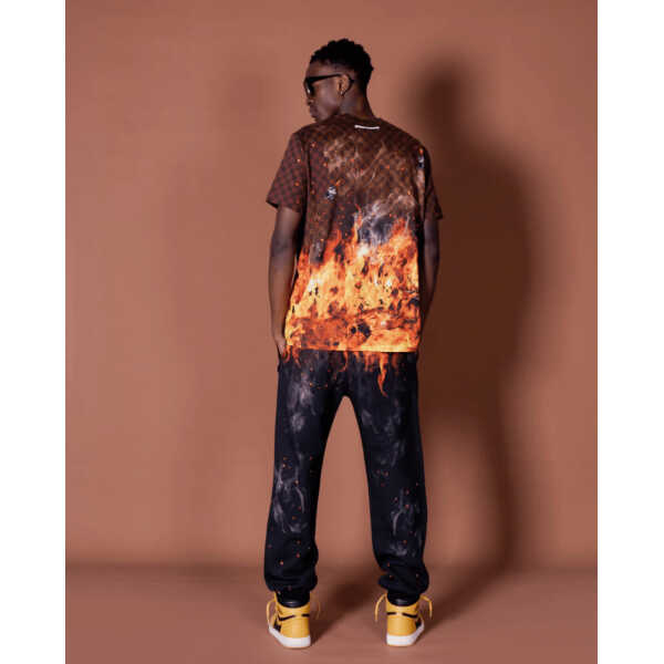 Men's Sprayground JOGGERS SHARK ON FIRE - Image 4