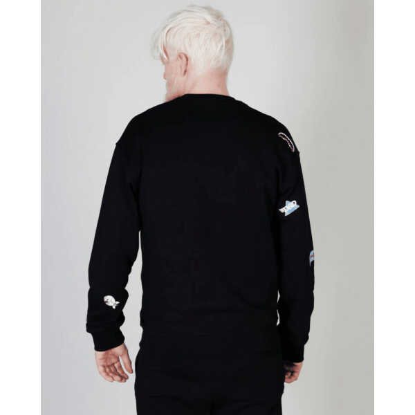 Men's SPRAYGROUND SWEATSHIRT CHARACTERS CREWNECK BLACK - Image 3