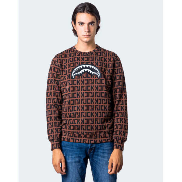 Men's SPRAYGROUND MARRONE SHARK CREWNECK
