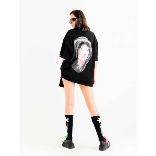CAMISETA UNISEX MOD WAVE MOVEMENT OVERSIZED GATO EGIPCIO - Image 4