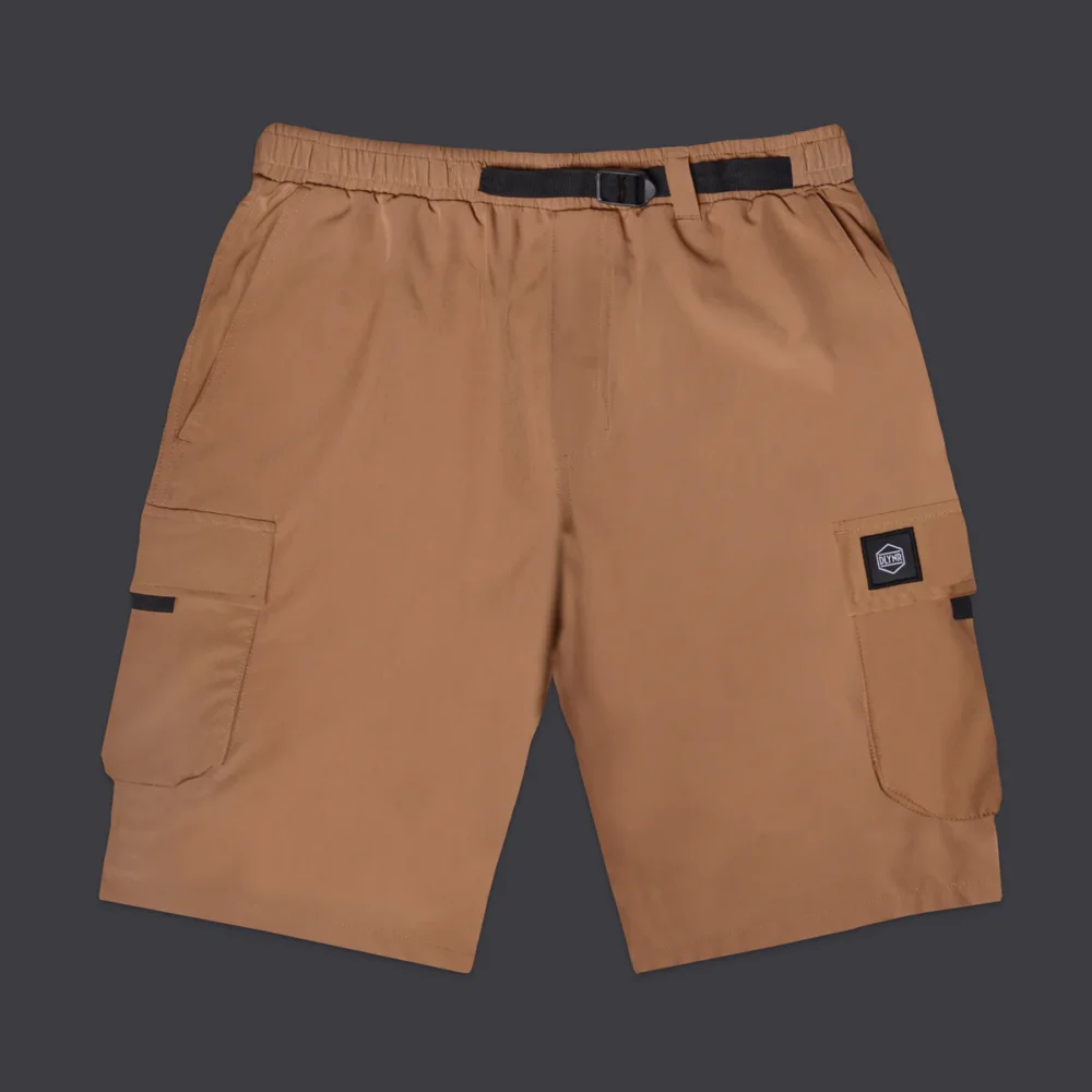Dolly Noire Techno Cargo Shorts Beige
