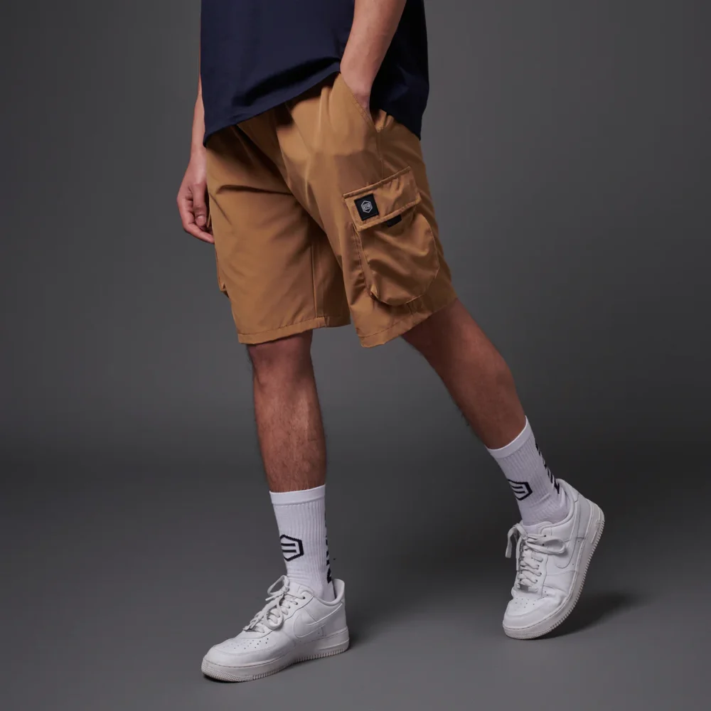 Dolly Noire Techno Cargo Shorts Beige - Imagen 5