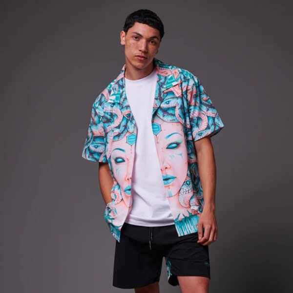 Dolly Noire Medusa Bowling Shirt - Image 3