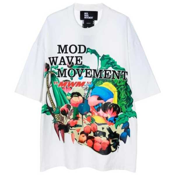 CAMISETA UNISEX MOD WAVE MOVEMENT OVERSIZED BLACK CAPSULE T-SHIRT