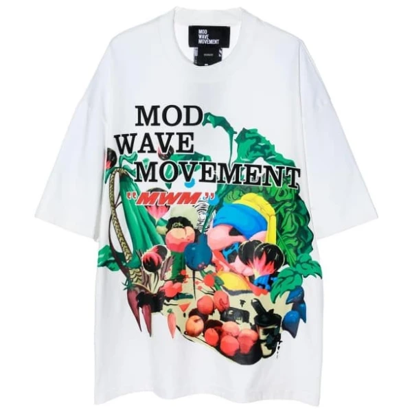 CAMISETA UNISEX MOD WAVE MOVEMENT OVERSIZED BLACK CAPSULE T-SHIRT