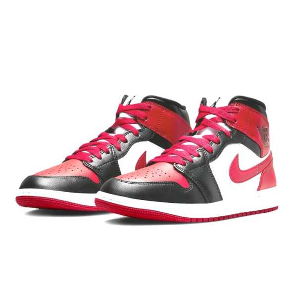 AIR JORDAN 1 MID"ALTERNATE BRED TOE"