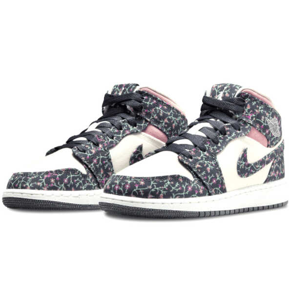 Air Jordan 1 Mid GS “Floral Cambas”