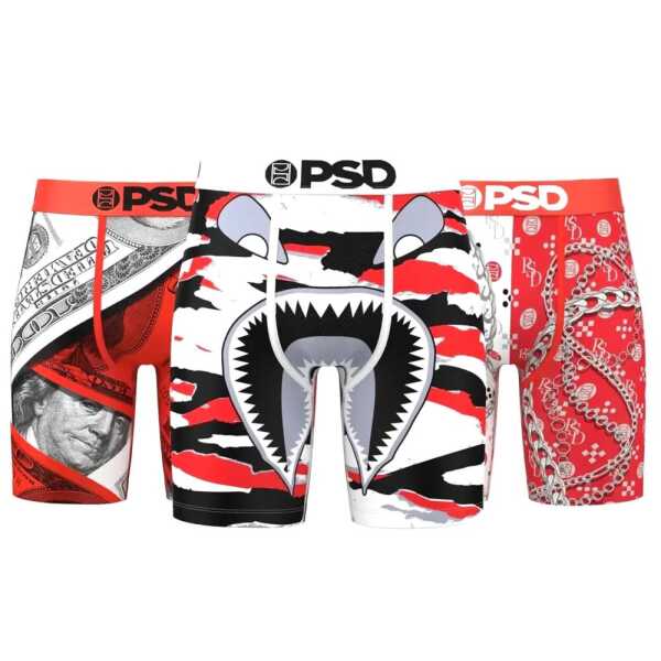 PSD UNDERWEAR Fire Red 3PK 5L