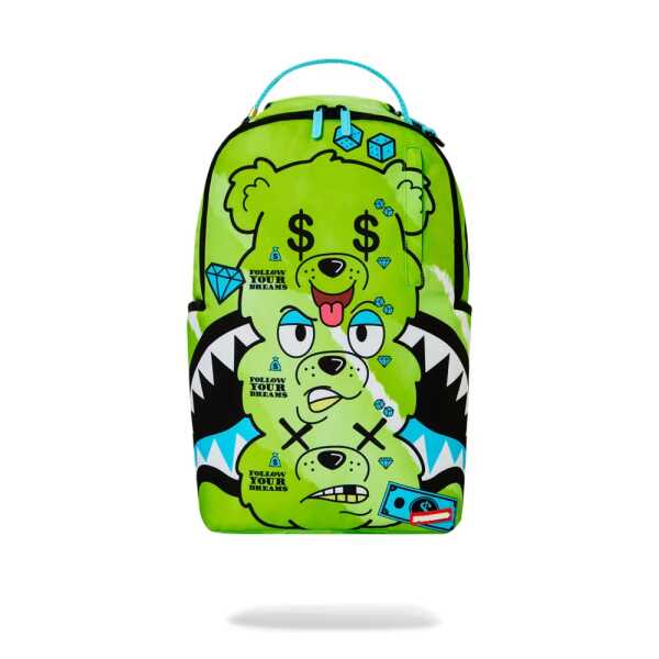 Mochila Sprayground TRIPLE BEAR GREEN DLXSR BACKPACK