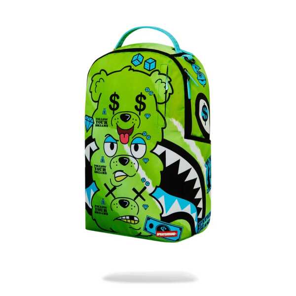 Mochila Sprayground TRIPLE BEAR GREEN DLXSR BACKPACK - Image 3